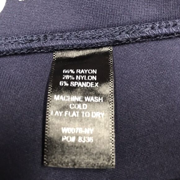 BETABRAND Classic Straight Yoga Dress Pant Women M Navy Stretch Denim Faux Zip - Picture 15 of 16